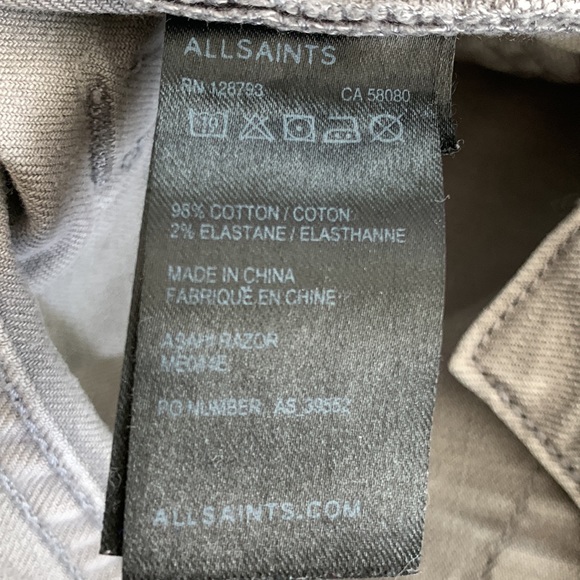 Allsaints Razor Skinny 30 - Picture 4 of 9